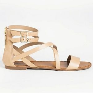 Criss Cross Strappy Gladiator Sandals